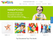Tablet Screenshot of educationaltoys.co.uk
